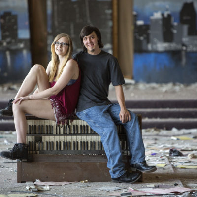 Detroit, Michigan engagement session with
