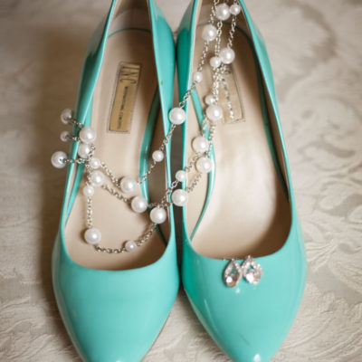 Teal wedding shoes - The Valley Ann Arbor Wedding Photographer