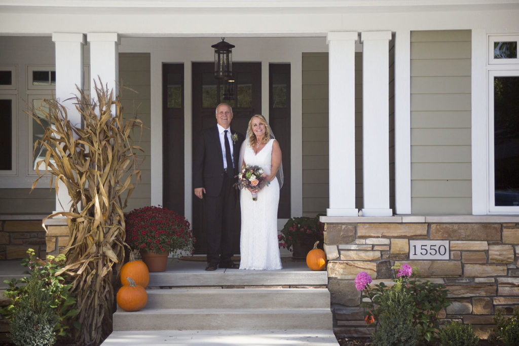 Chelsea Michigan elopement in October