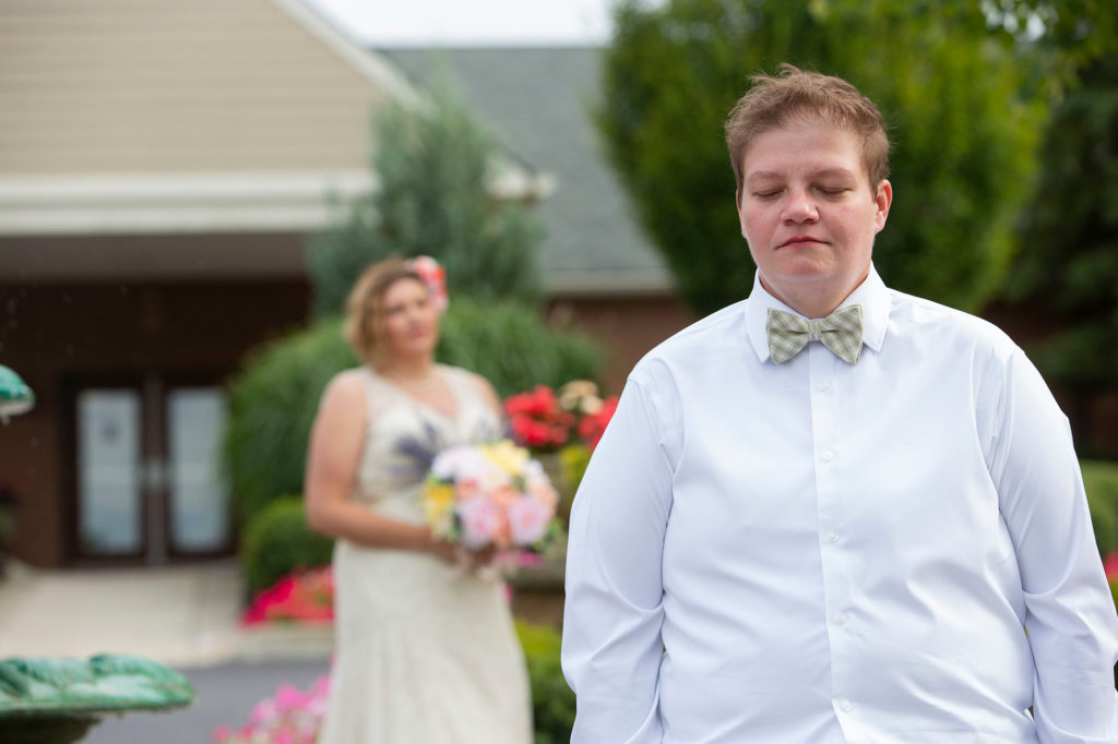 LGBTQ wedding first look