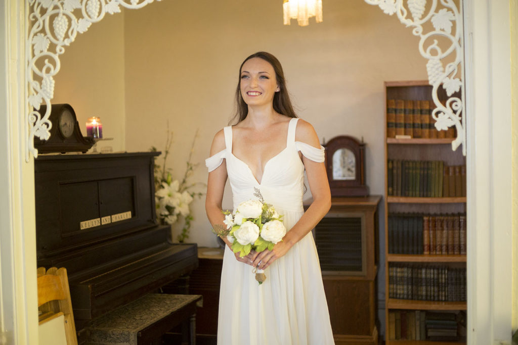 Kellyn walking down the aisle