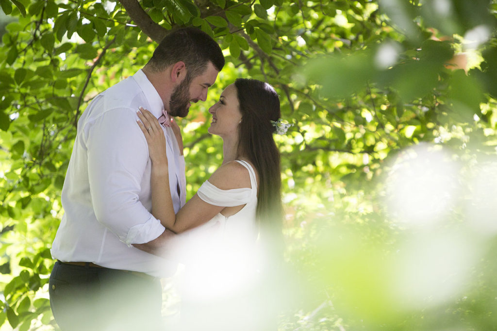 Couple in an intimate moment