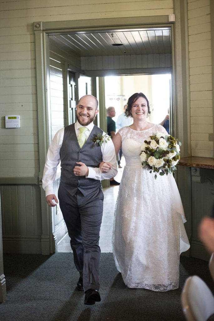 Grand entrance of couple