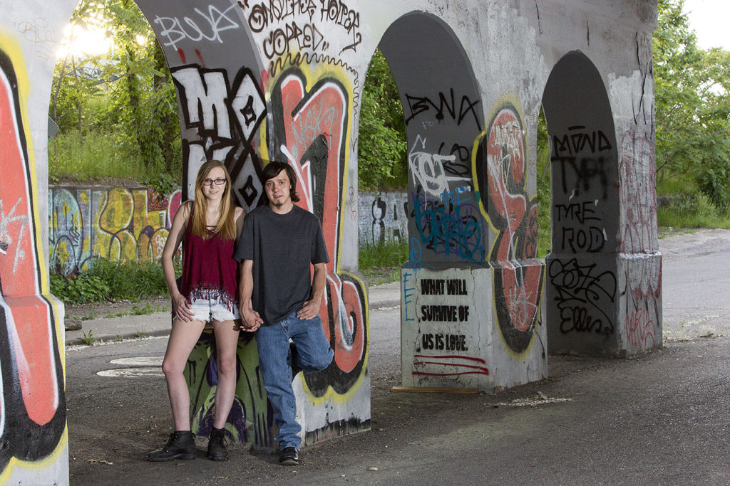 Michigan engagement session in Detroit