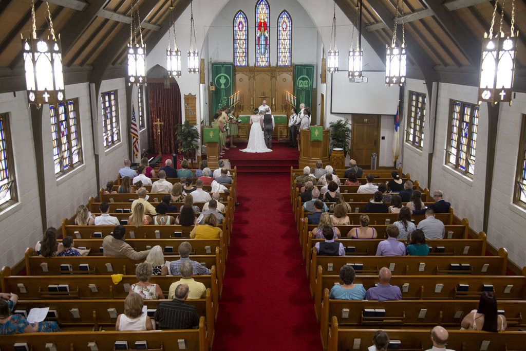 St. Paul's Lutheran Church wedding in Northville