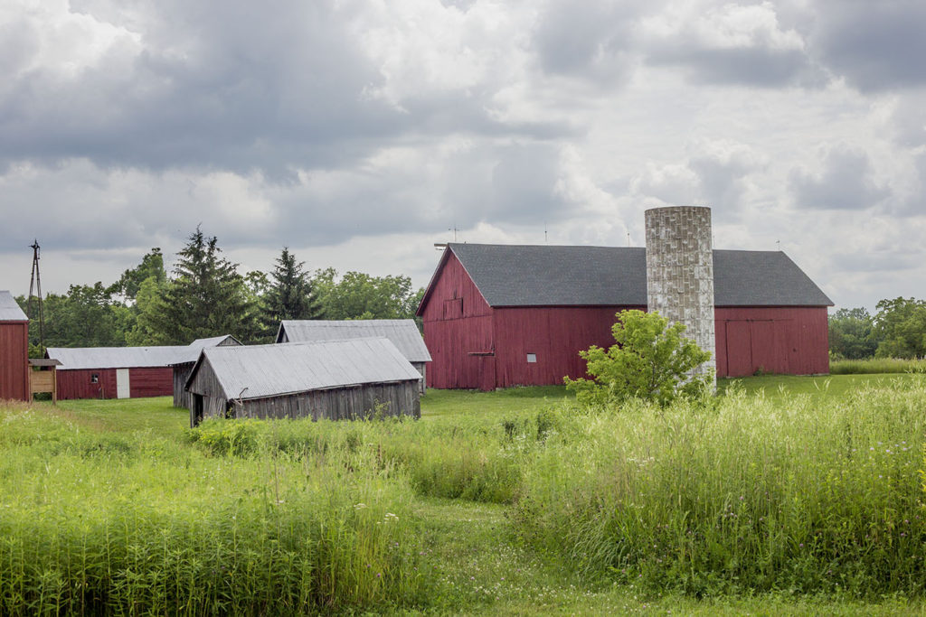 Red barn on Ypsilanti Conservancy Farms