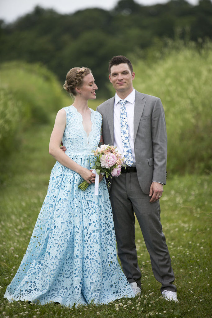 Ypsilanti wedding photographer Natalie Mae captures bride and groom together