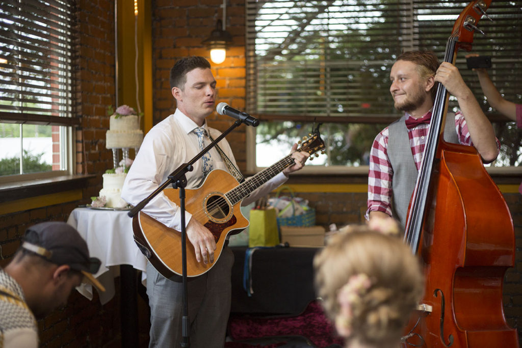 Groom's band plays at Ypsilanti wedding reception