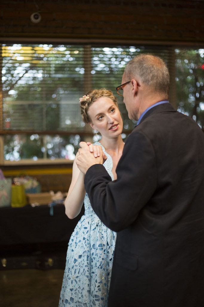 Father/daughter dance Ypsilanti wedding at Corner Brewery