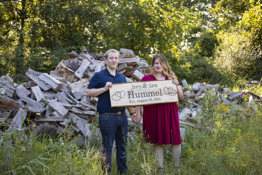 Pinckney engagement session at Schell Farm