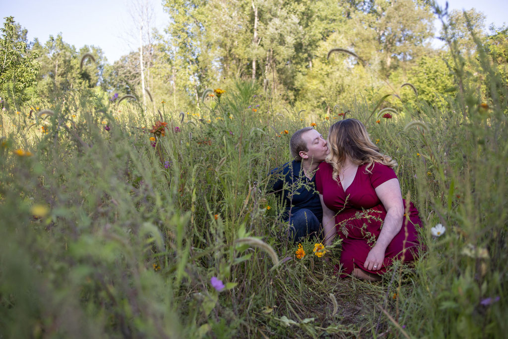 A hidden moment amongst the wildflowers