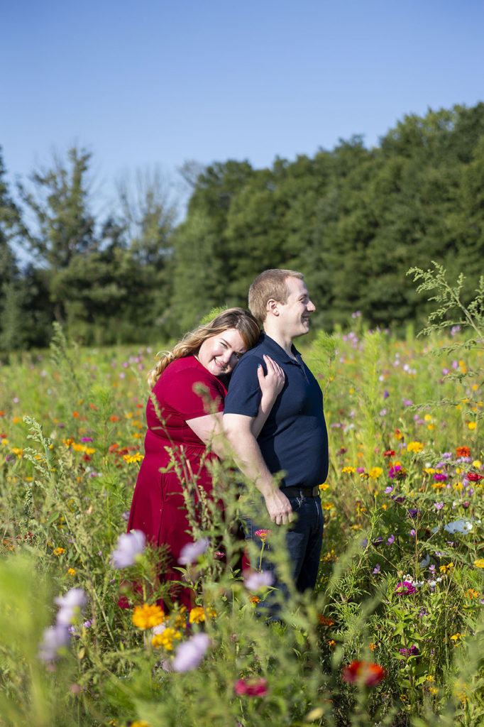 Michigan outdoor engagement session