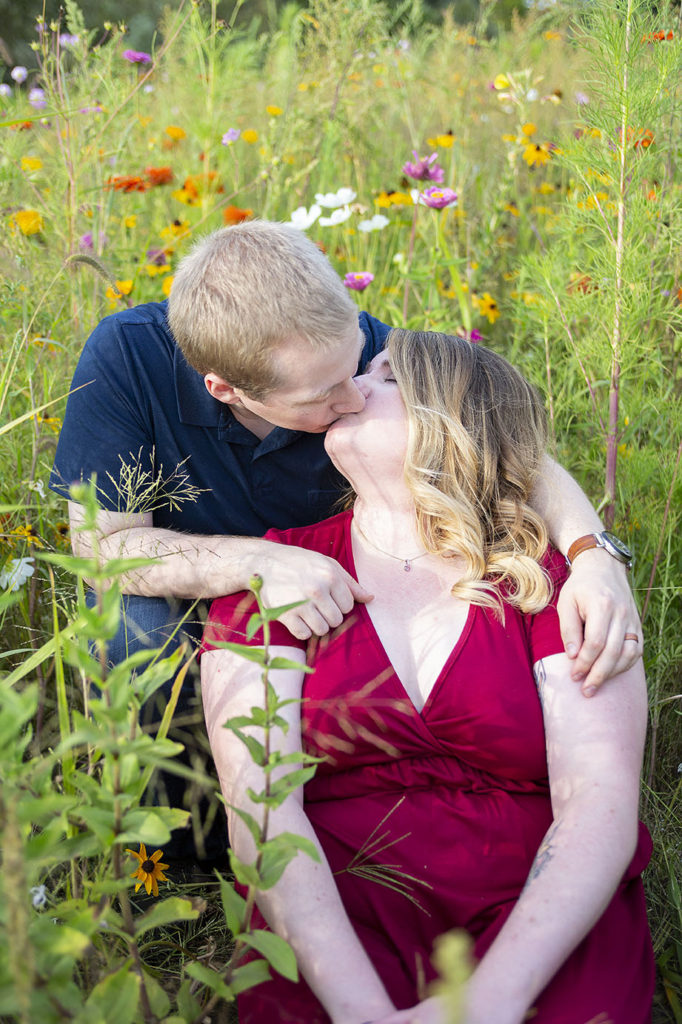 Michigan fall engagement summer