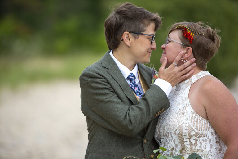 Northern Michigan lesbian wedding