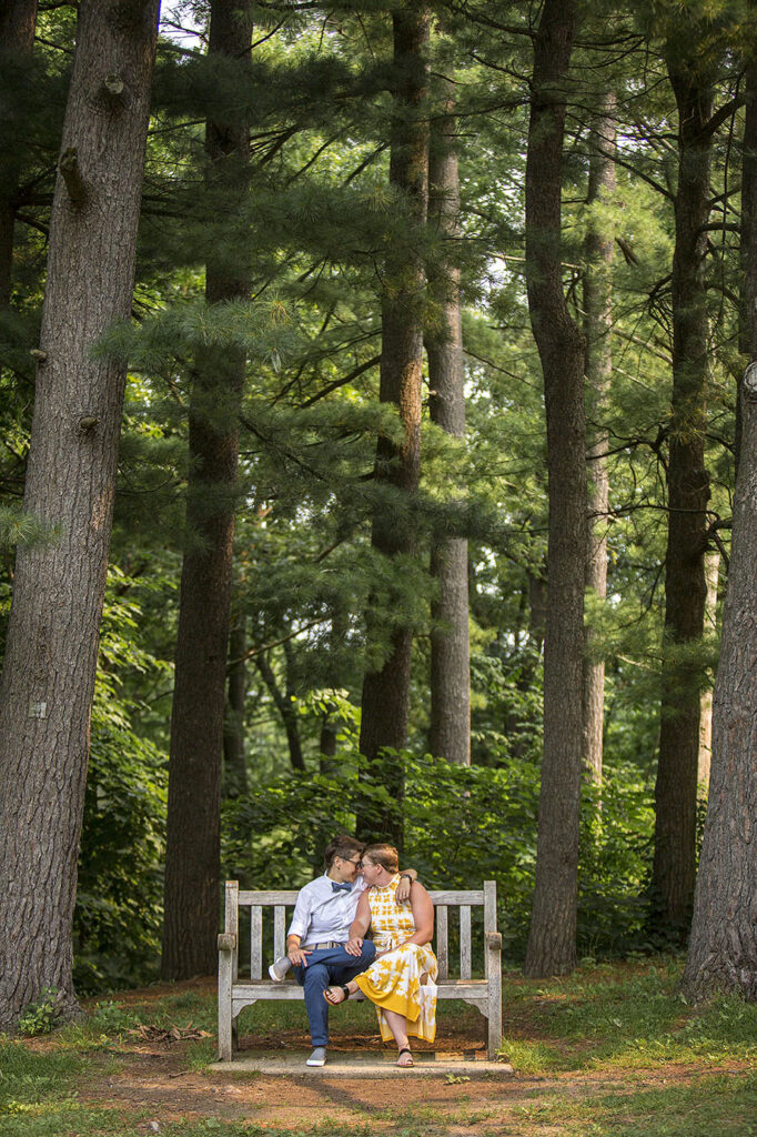 Nichols Arboretum engagement photographer