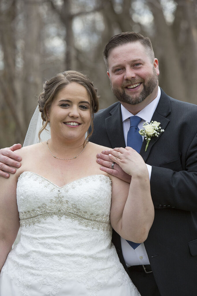 Plymouth wedding couple at Parmenters Cider Mill