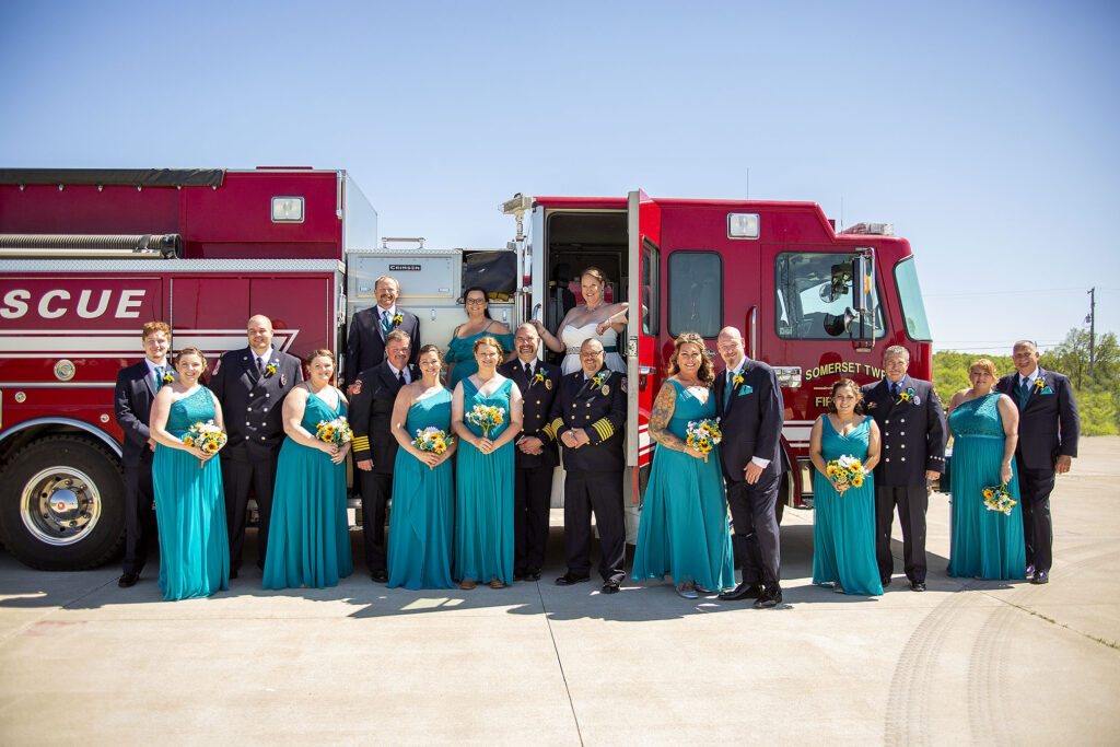 Michigan firehouse wedding photographer