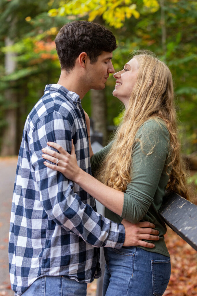 Tahquamenon Falls surprise proposal and engagement photos