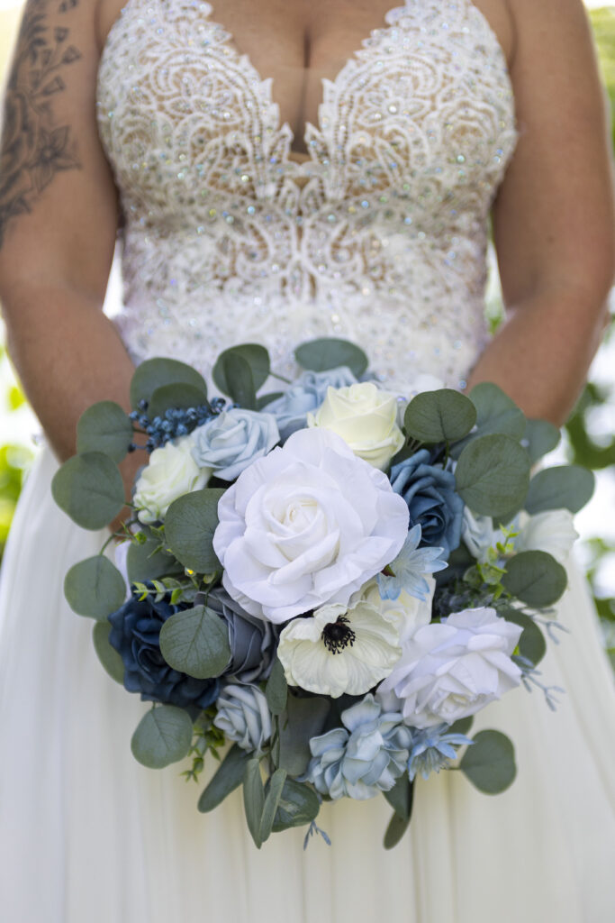 Campground wedding bridal bouquet