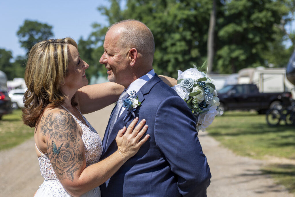 Myers Lake Campground wedding in Byron